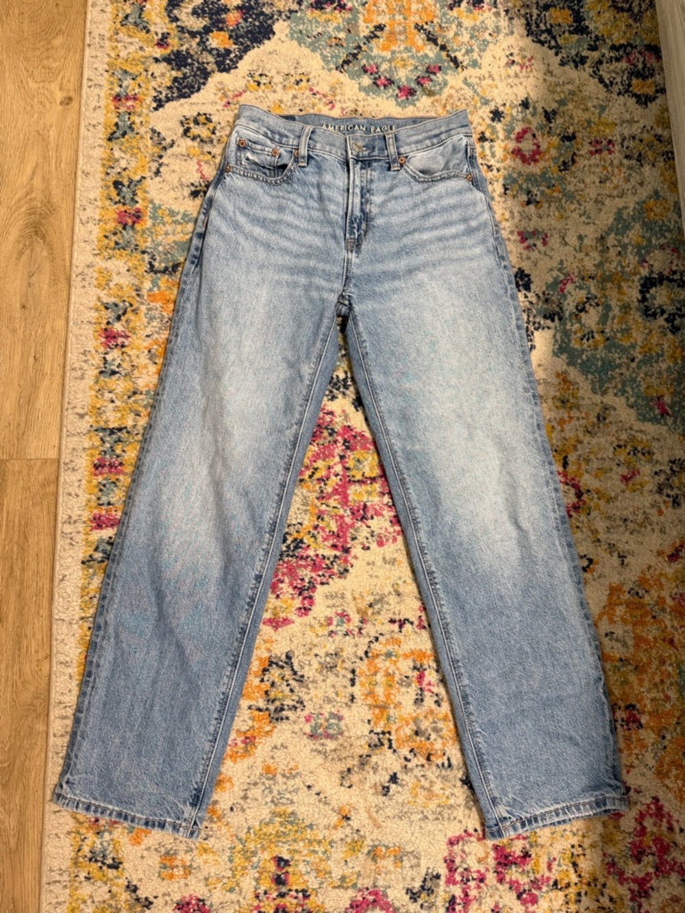 American Eagle Outfitters Light Blue Straight Leg Jeans